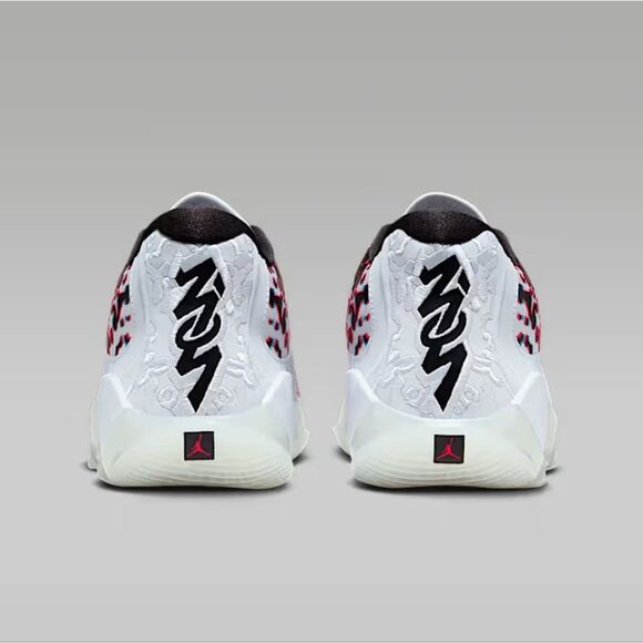 Jordan Zion 3 NRG 3D Shoes- Football Grey/Flash Crimson/Chlorine Blue/Black - Picture 4 of 13